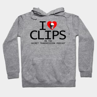 "I love clips" (Black) Hoodie